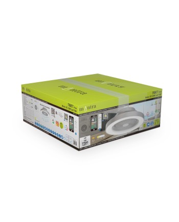 ***OFER/DES*** TIBET * VENTILADOR PLATA 35W PLAFON LED 70W CON MANDO Y APP